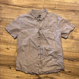 Prana Men's Casual Button-Down Shirt in Light Brown/Rust